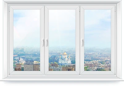Окно ПВХ трехстворчатое Rehau Intelio
